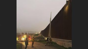 Rescate muro fronterizo