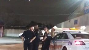 Escena cerca del lugar del tiroteo.