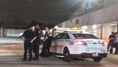 Escena cerca del lugar del tiroteo.