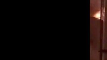 El incendio en la refinería.