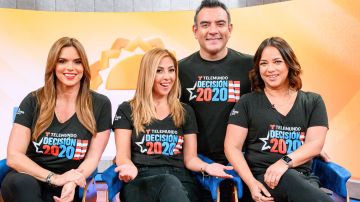 Los presentadores de Un Nuevo Día también se pusieron la camiseta de "Decisión 2020".