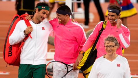 El choque fue bautizado "The Match in Africa", organizado por la Fundación Roger Federer.