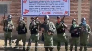 VIDEO: CJNG amenaza con sacar a la Familia Michoacana del Estado de México