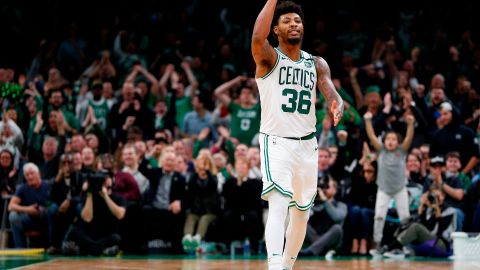 Marcus Smart, de los Boston Celtics, fue uno de los jugadores de la NBA que dio positivo por coronavirus.