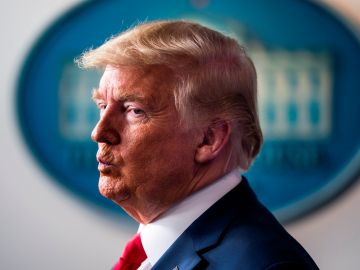 Trump repitió el mensaje durante la rueda de prensa de este lunes.