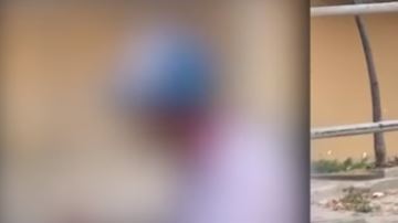 El hombre fue captado en in fraganti.