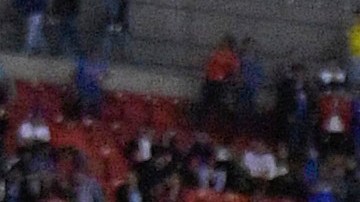 Jugadores del Cruz Azul festejan en el Estadio Azteca.