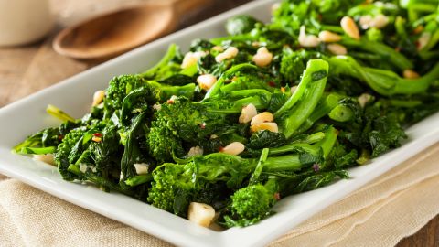 Homemade Sauteed Green Broccoli Rabe