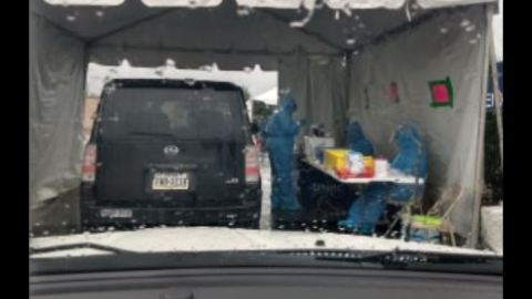 Sitio de exámenes de autoservicio en Houston.