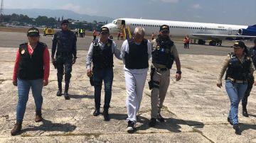 Gilberto Jordan al llegar a Guatemala.