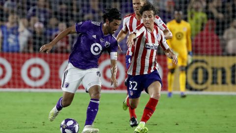 Carlos Vela fue uno de los representantes de la MLS en el All-Star Skills Challenge del 2019, en el que compitió contra elementos del Atlético de Madrid.