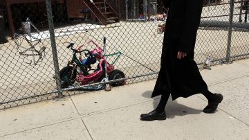 Imagen ilustrativa de un judío ortodoxo en una calle de Nueva York.