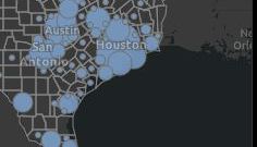 El área de Houston reporta más casos.