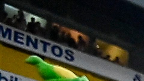 Un sector de la tribuna no siguió la dinámica.