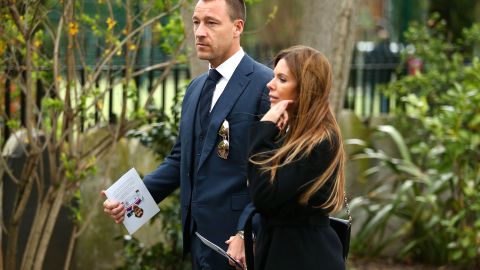 John Terry y su esposa Toni.