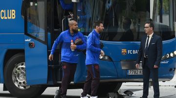 Lio Messi y el Barcelona llegaron al Santiago Bernabéu.