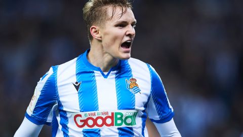 Martin Odegaard, el futuro Del Real Madrid juega en la Real Sociedad.