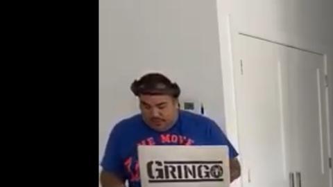 Toni Costa, Adamari López y Alaïa haciendo Zumba.