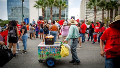 Vendedores ambulantes en el condado de LA.