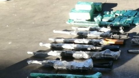 El armamento decomisado viajaba adentro de equipo de refrigeración.