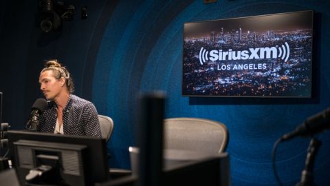 La cabina de SiriusXM en Los Angeles.