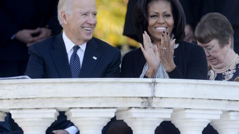 Joe Biden y Michelle Obama.