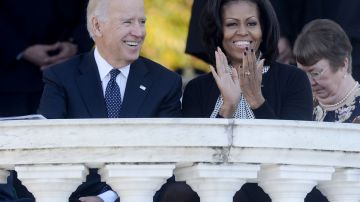 Joe Biden y Michelle Obama.