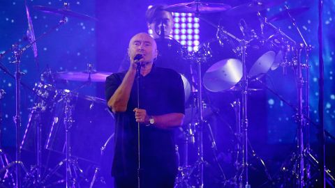Phil Collins en la apertura del primer día del US Open de 2016.