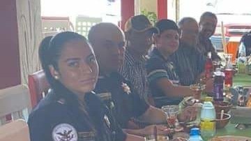 Reunión de integrantes de la GN con presuntos criminales.