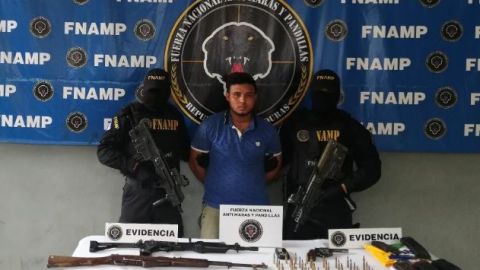 "El Chino" fue detenido con armas de grueso calibre.