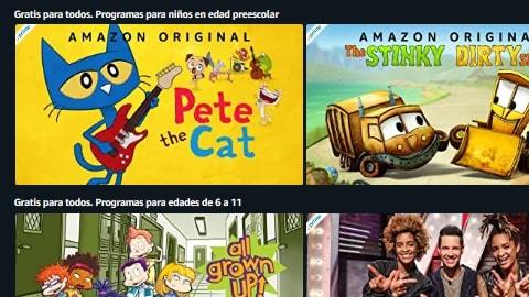 Amazon tiene una gran variedad de contenido para toda la familia.