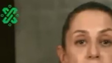 Claudia Sheinbaum, alcaldesa de la Ciudad de México, durante su mensaje de este martes.