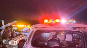 La escena del mortal accidente.