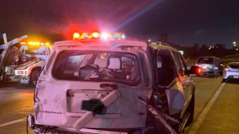La escena del mortal accidente.