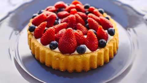 Tarta de frutos rojos.