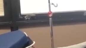 Paciente recuperada de coronavirus en el Centro Médico de Puerto Rico.