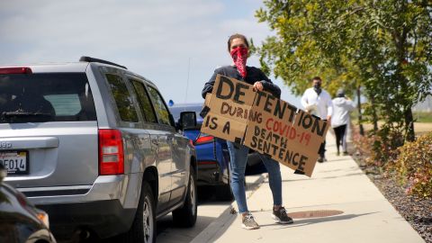 La protesta fue durante el fin de semana.