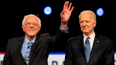 Sanders dijo que trabajaría con Biden para sacar adelante ideas progresistas.