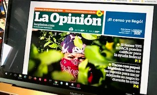 Los periódicos en español como La Opinión están siendo severamente impactados por el coronavirus. (Agustin Durán/La Opinión).
