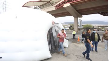 Los túneles se comenzaron a instalar en México hace 10 días.