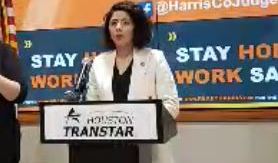 La juez del Codado Harris Lina Hidalgo.