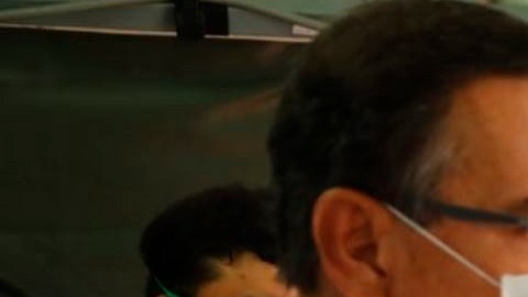 El presidente de Perú, Martín Vizcarra, en la presentación del equipo médico.