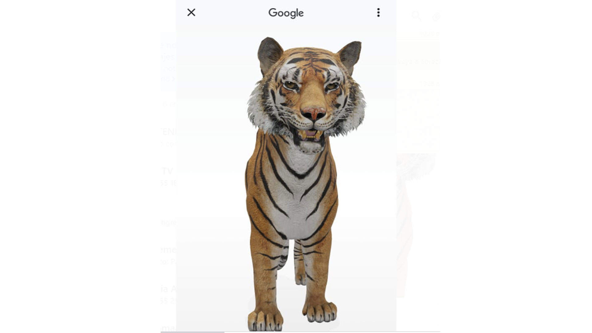 El buscador de Google ofrece animales en realidad aumentada para