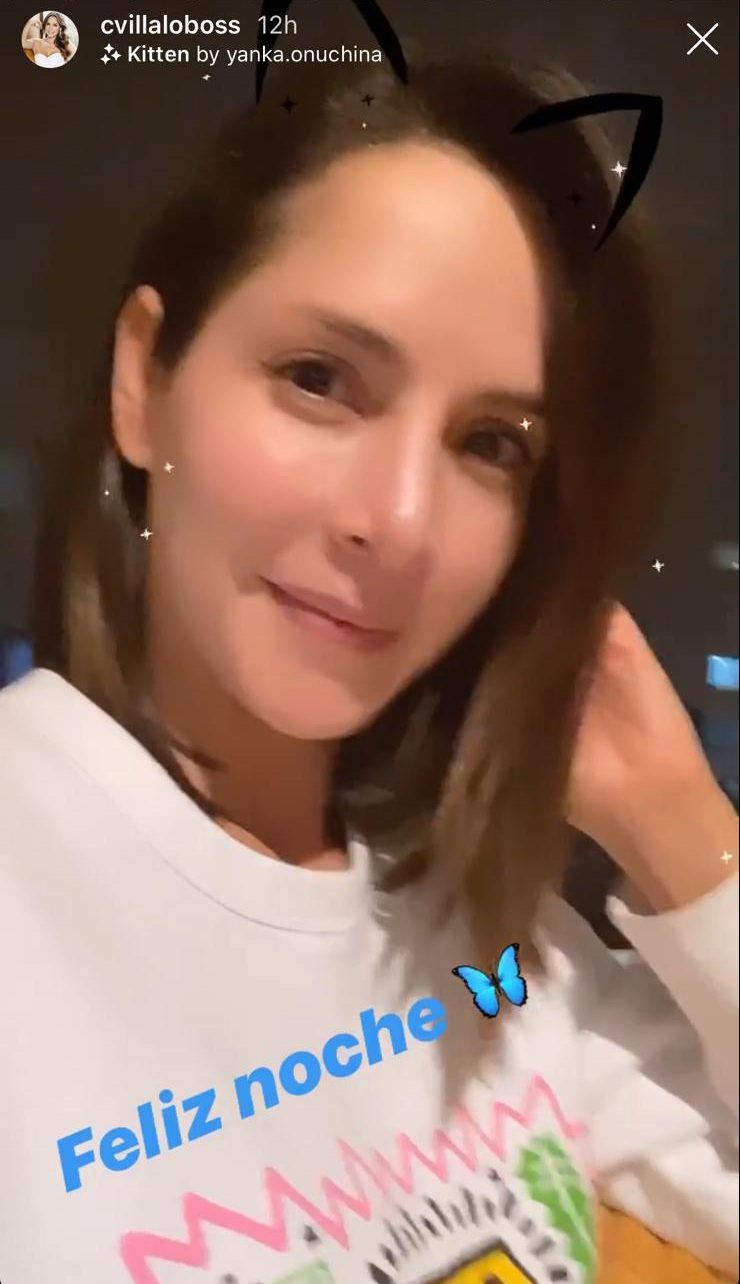 Carmen Villalobos/Captura de sus historias de Instagram