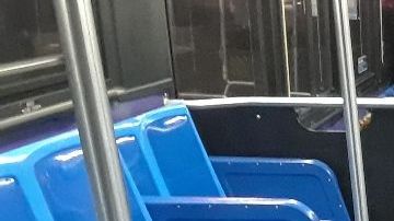 Autobuses vacíos durante el confinamiento en NYC