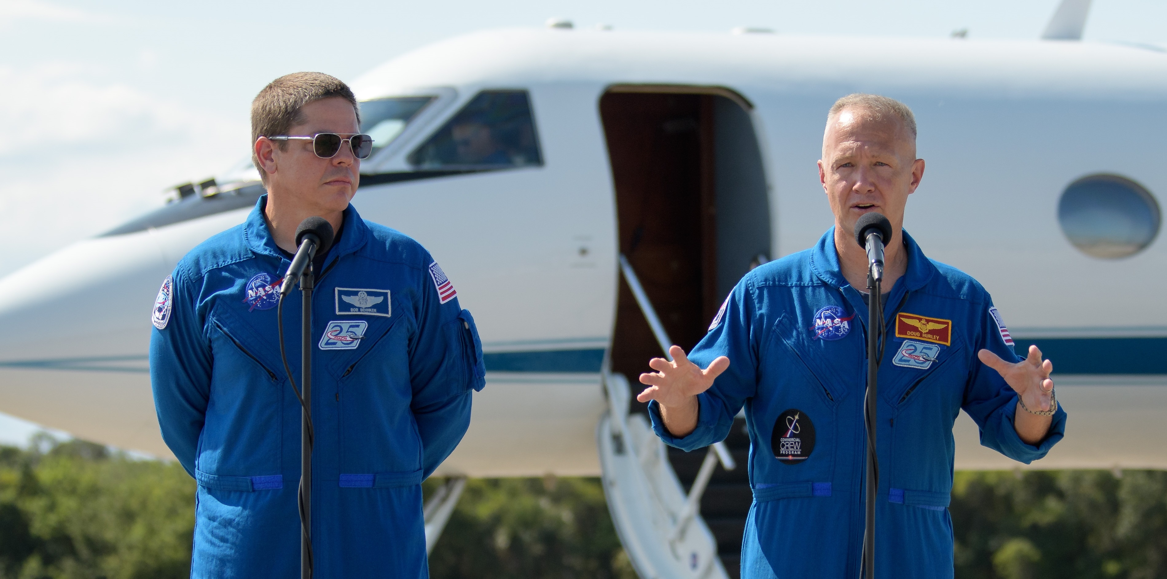 Astronautas llegan a Florida