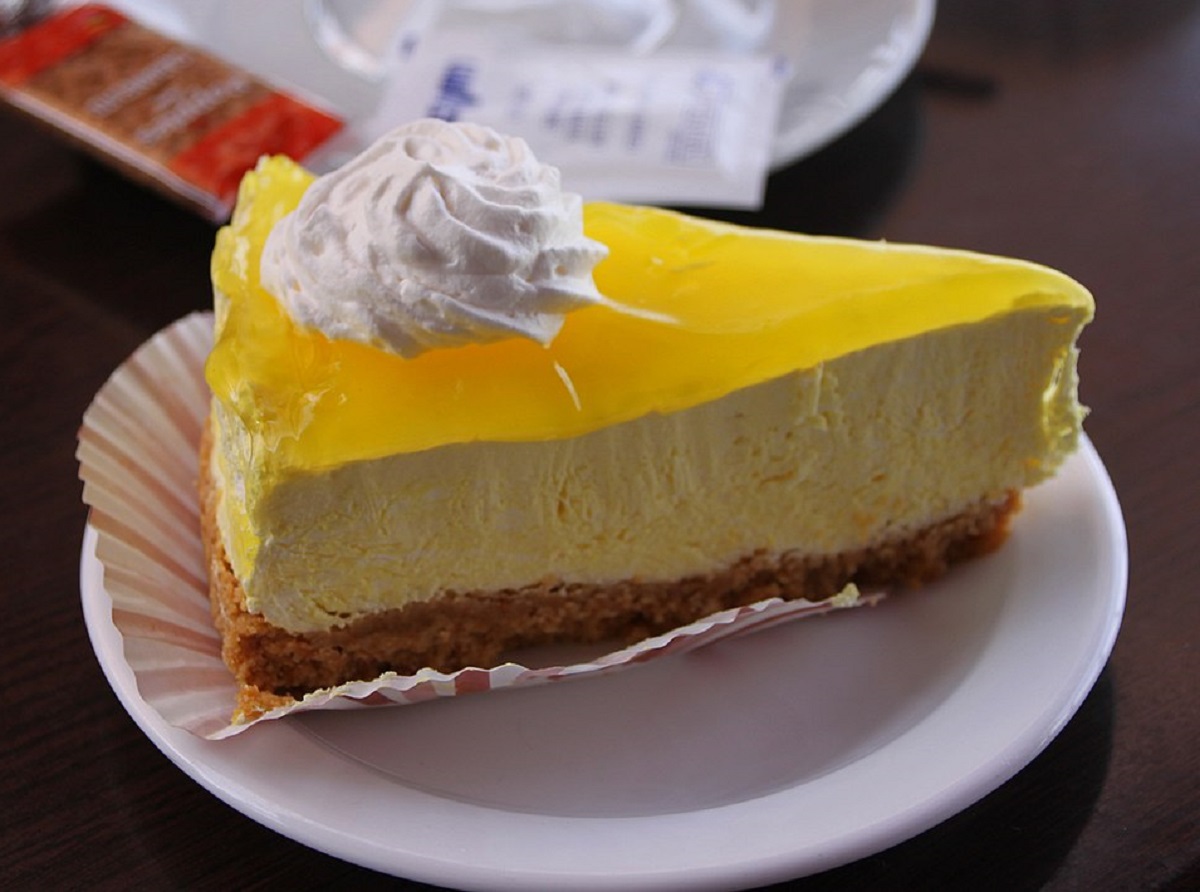 Postre tendencia tarta de limón con 4 ingredientes y sin azúcar La