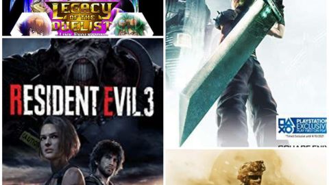 Final Fantasy VII Remake, Resident Evil 3, Call of Duty, Yu-Gi-Oh!