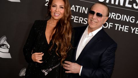 Thalía y Tommy Mottola