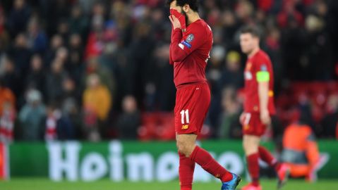 Mohamed Salah tras la derrota de Liverpool ante Atlético de Madrid en la Champions.
